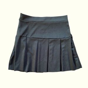 Romwe Black Pleated Mini Skirt Size Small